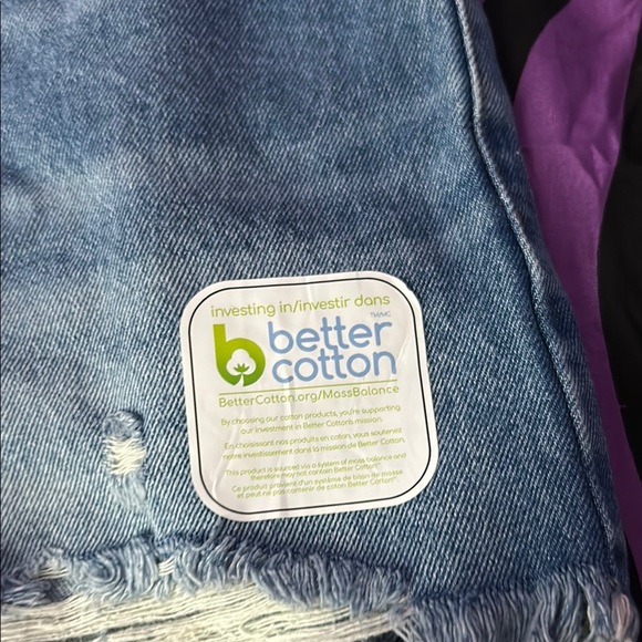 No Boundaries Blue Jean Shorts Distressed High-Waisted - Picture 7 of 9